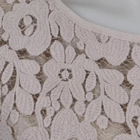 Marc Cain Lace Bodice Dress  Blush Pink Floral US Size 4 - Picture 7 of 15